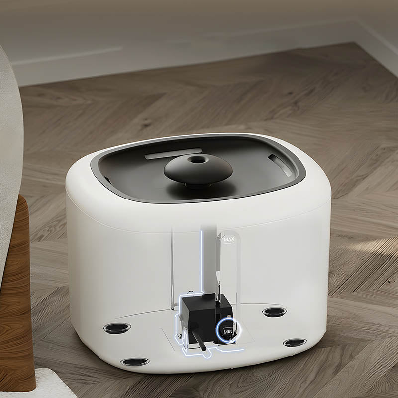 Fonte Bebedouro Elétrica Automática para Gatos e Cães 2,4L, Filtragem Tripla, USB