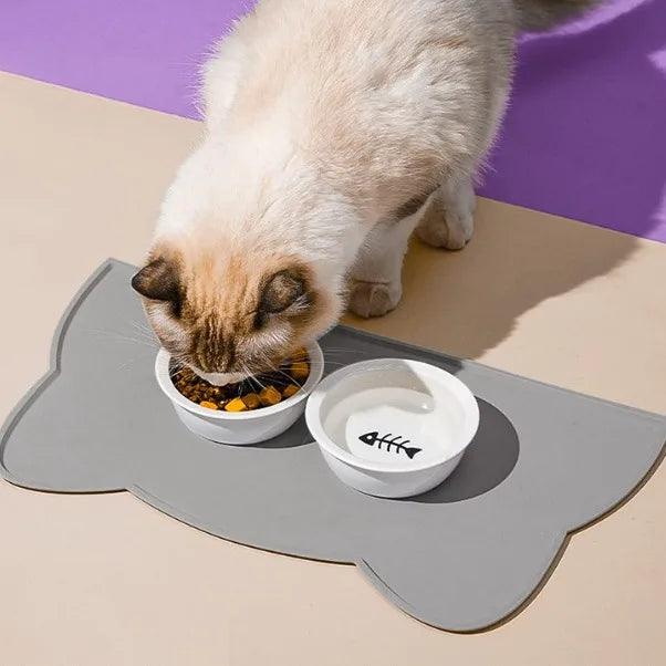 Tapete de Alimentação em Silicone para Gatos