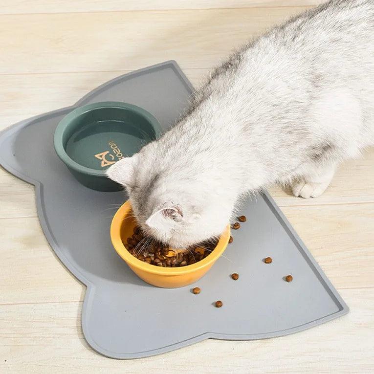 Tapete de Alimentação em Silicone para Gatos