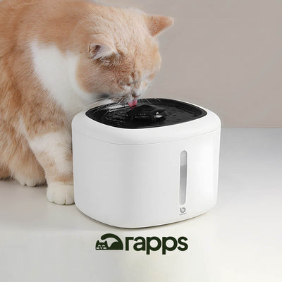 Fonte Bebedouro Elétrica Automática para Gatos e Cães  2,4L, Filtragem Tripla, USB
